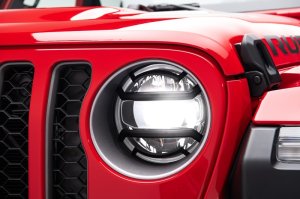 Jeep Gladiator Headlight Guards - Rugged Ridge - Elite - Black - `20-`22
